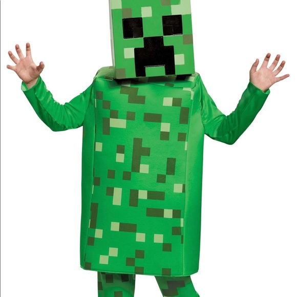 Mojang Costumes Minecraft Creeper Deluxe Kids Costume Size 46 Poshmark
